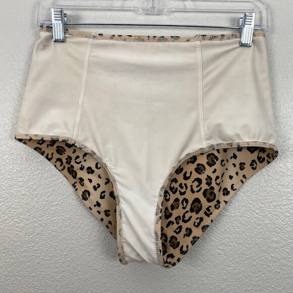 Reformation High Rise Leopard Print Bikini Bottom - Picture 4 of 8